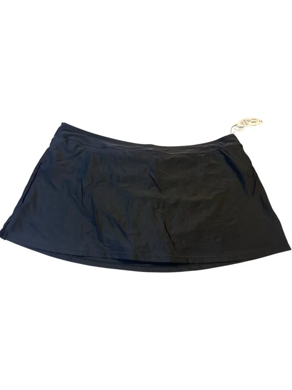Mynah Womens Size 20W Black swim Skirt With Built-In Briefs
